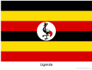Uganda Flag Template