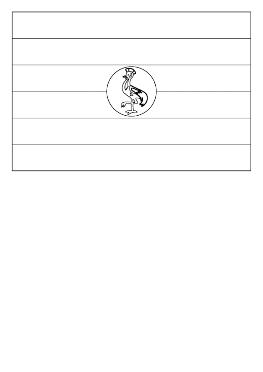 Uganda Flag Template printable pdf download