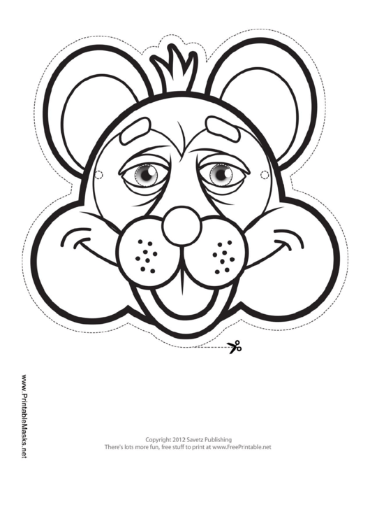 Raccoon Mask Outline Template Printable pdf