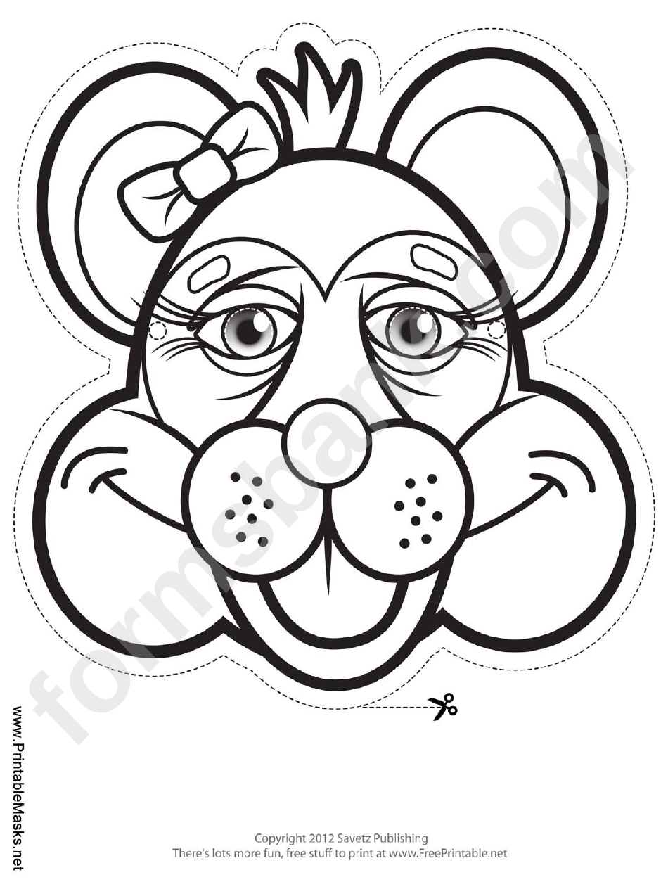 raccoon-bow-mask-outline-template-printable-pdf-download