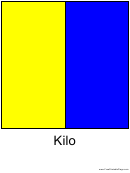 Ics Kilo Flag Template