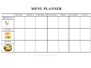 Weekly Menu Planner Template (illustrated)