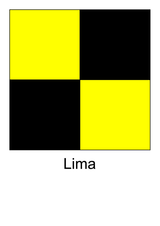 Ics Lima Flag Template Printable pdf