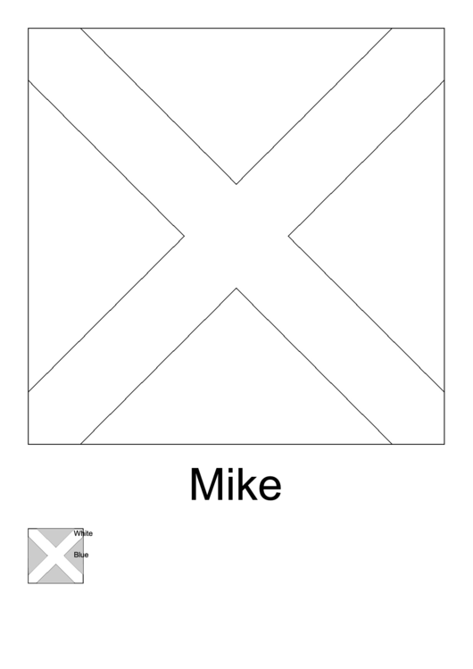 Ics Mike Flag Template Printable pdf