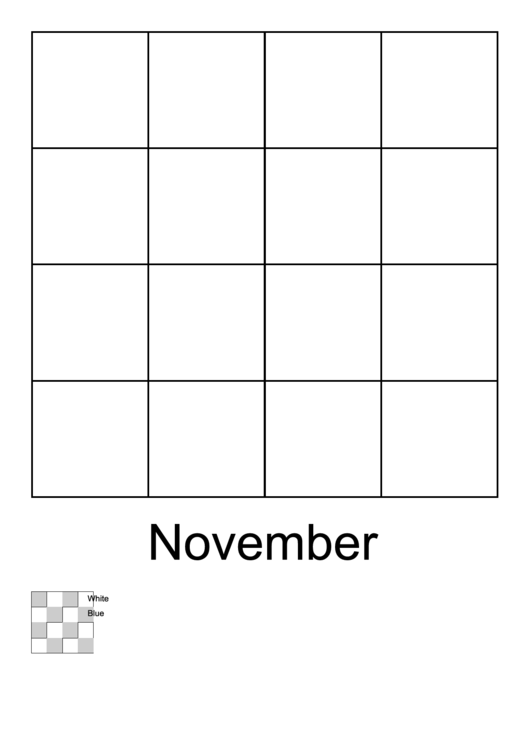 Ics November Flag Template Printable pdf