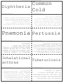 Diseases And Symptoms Flash Cards