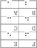 Domino Alphabet Flash Cards