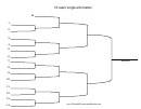 15-team Single Elimination Template