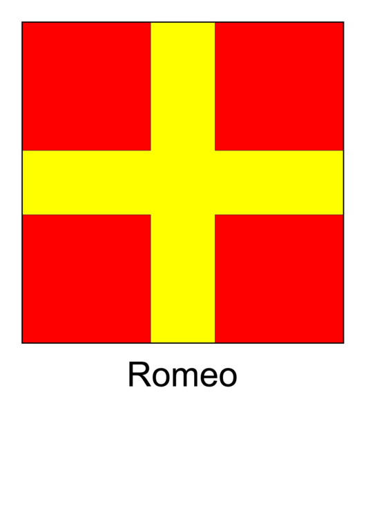 Ics Romeo Flag Template Printable pdf