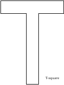 T-square Ruler Template