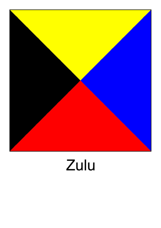 Ics Zulu Flag Template Printable pdf