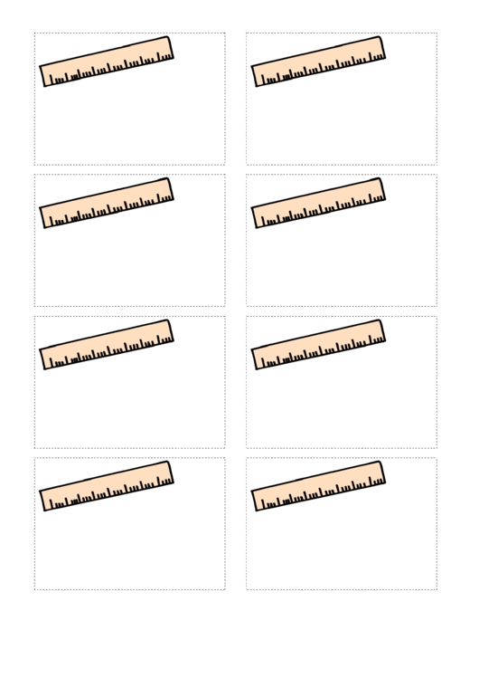 Ruler Name Tag Template Printable pdf