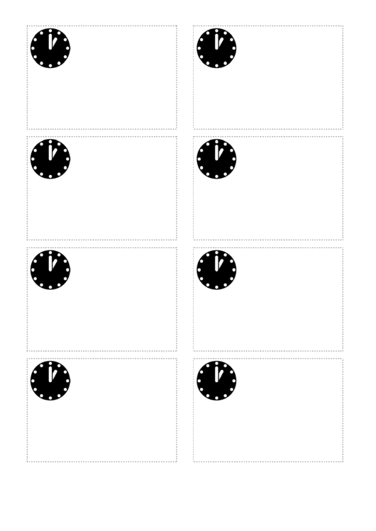 Clock Name Tag Template Printable pdf