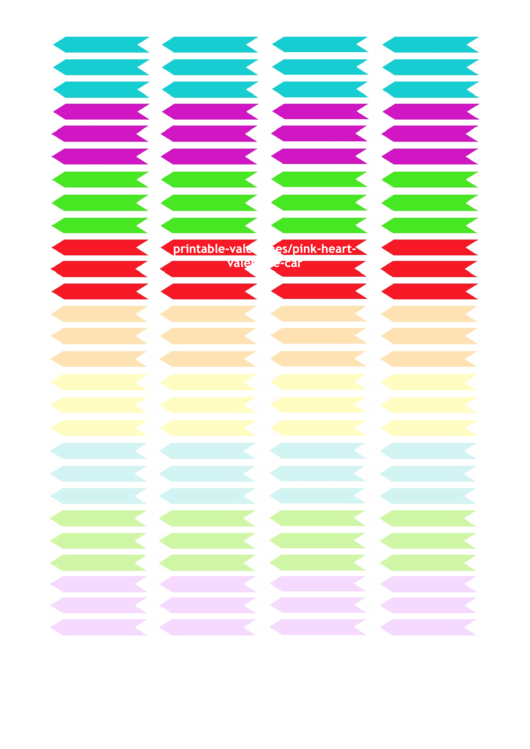 Colorful Banner Header Stickers Printable pdf