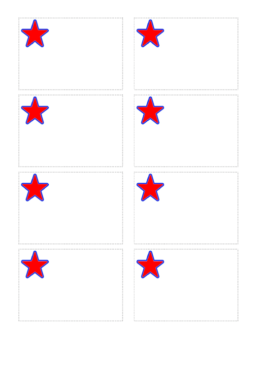 Star Red Name Tag Template Printable pdf