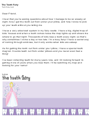 Tooth Fairy Letter Routine