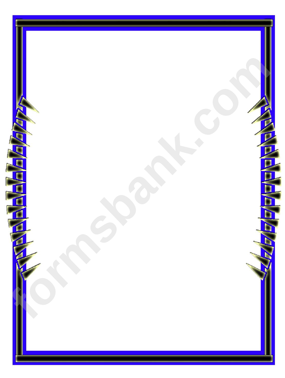 Blue And Black Page Border Templates