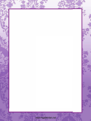 Lilac Flowers Page Border Templates