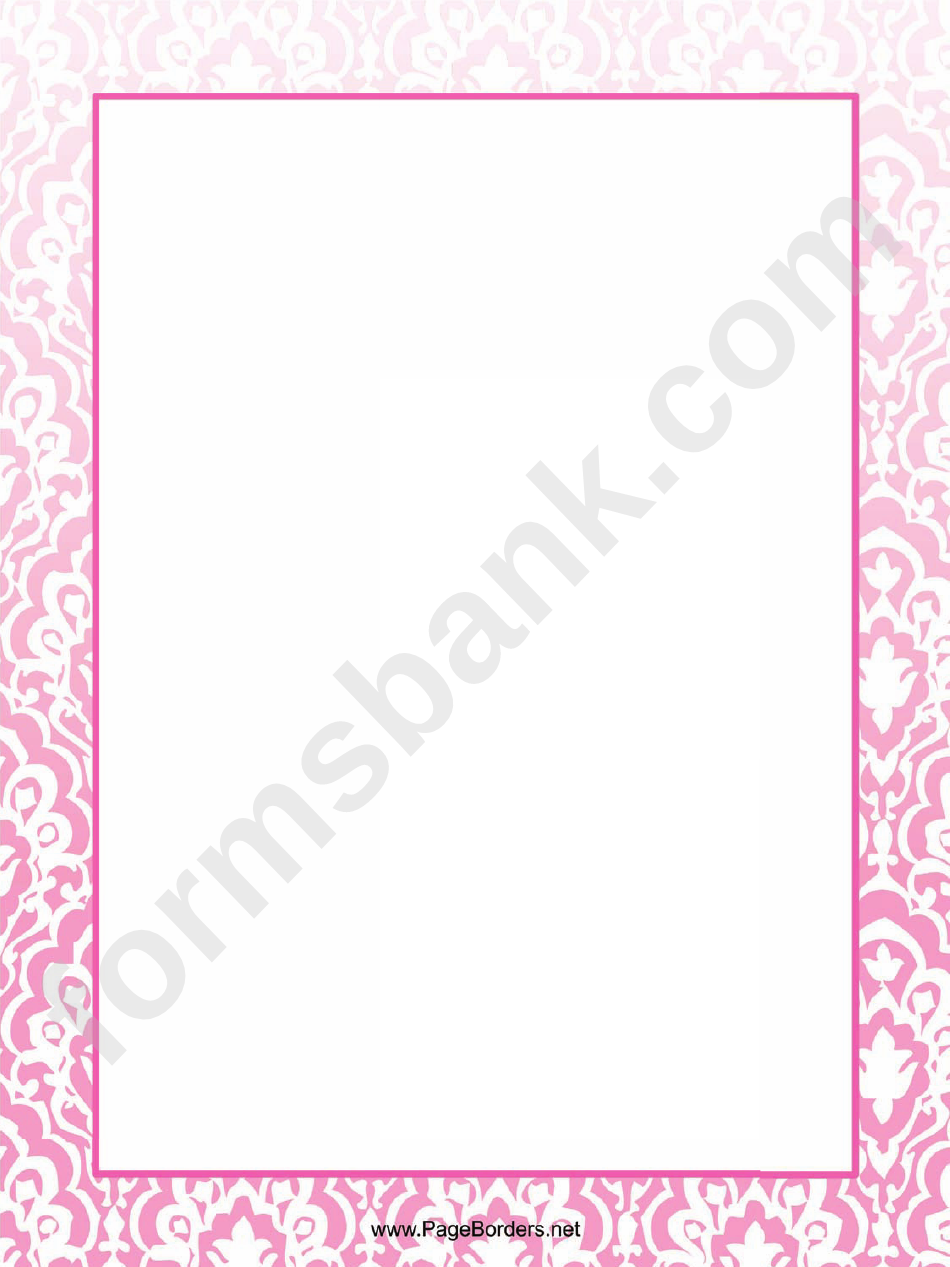 Lilac Ornaments Page Border Templates