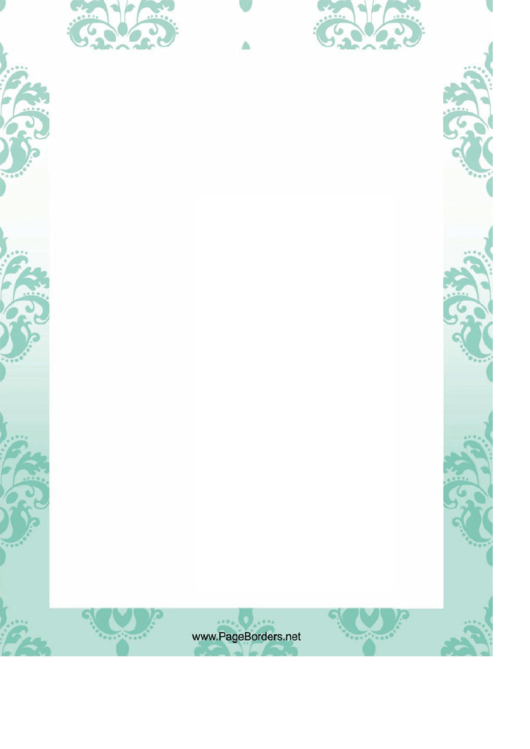 Pale Ornament Page Border Templates Printable pdf