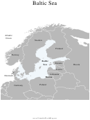 Baltic Sea Map Template