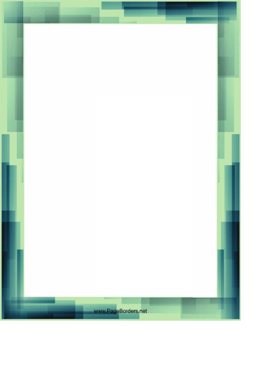 Blue And Green Page Border Templates Printable pdf