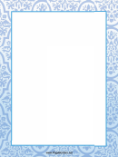 Ornamental Flowers Page Border Templates