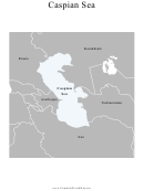 Caspian Sea Map Template