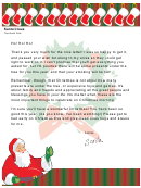 Money Is Tight Santa Letter Template