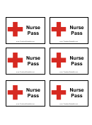 Nurse Pass Template