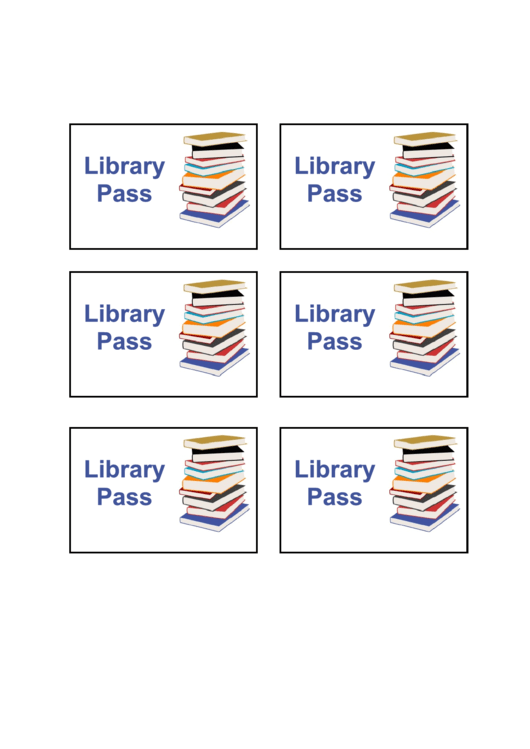 Library Pass Template