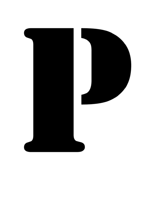 Fillable Stencil Templates P Printable pdf