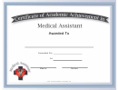 Medical Assistant Academic Certificate