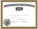 Art Academic Certificate Template (flower)