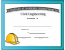 Civil Engineering Academic Certificate
