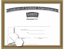 Geometry Academic Certificate