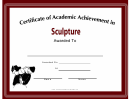 Sculpture Academic Certificate