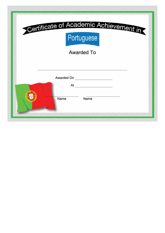 Portugal Portuguese Language Certificate