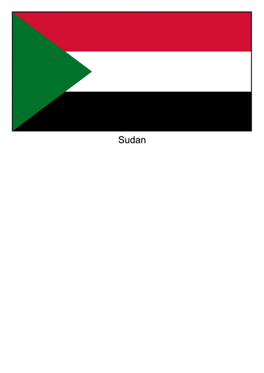 Sudan Flag Template