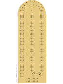 Cribbage Board Template