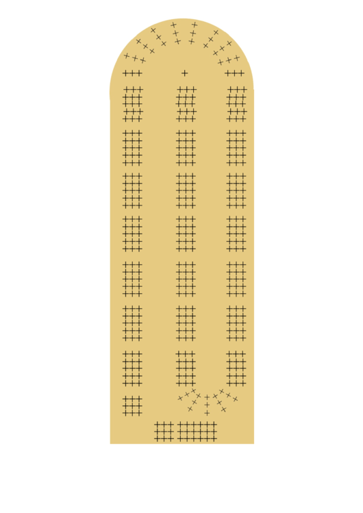 Printable Cribbage Board Templates