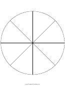 Pie Chart Template - 8 Slices