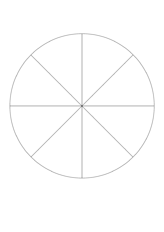 Pie Chart Template - 8 Slices