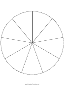 Pie Chart Template - 9 Slices