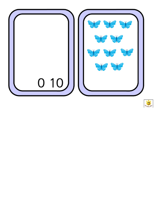 Number Bonds To 10 Easy Coloured Butterfly Match Template Printable pdf