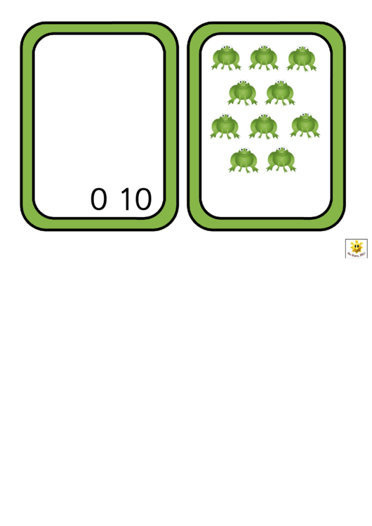 Number Bonds To 10 Frog Match Template Printable pdf