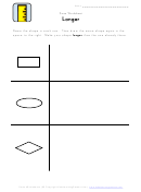 Black And White Sizes Worksheet Template