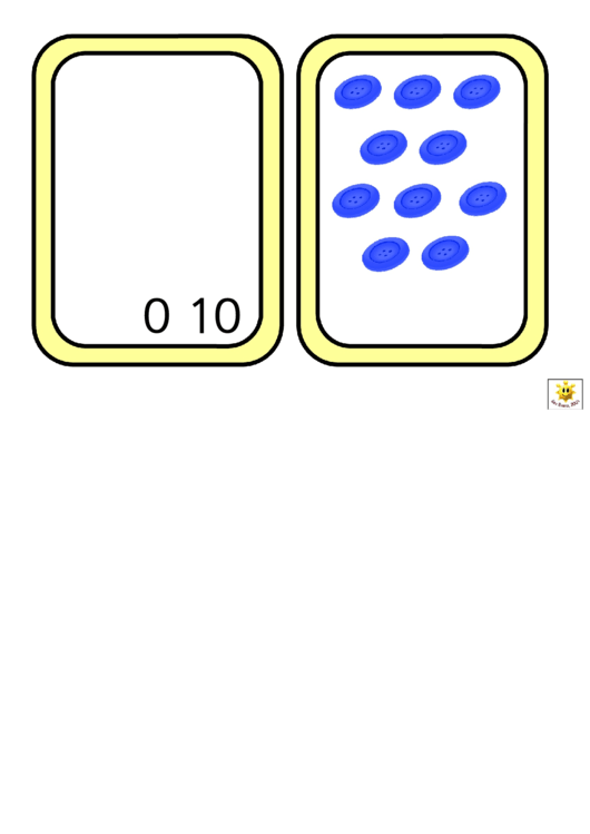 Number Bonds To 10 Buttons Match Easy Template Printable pdf