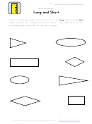 Long And Short Sizes Worksheet Template
