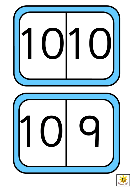 Numeral Dominoes To 10 Template Printable pdf
